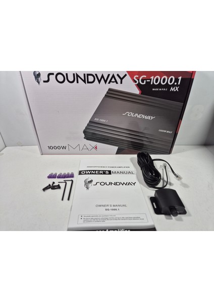 Mono Amfi 1000 Rms – Soundway SG-1000.1 Bass Anfisi – Bass Kontrollü Mono Anfi