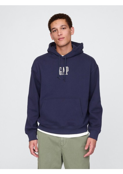 Erkek Lacivert Vintage Soft Gap Logo Sweatshirt