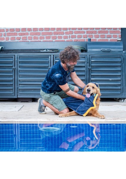 Kedi Köpek Kurulama Havlusu Süper Su Emici Tüm Irk Köpekler ve Kediler Için Çiş Alezi Hediyeli