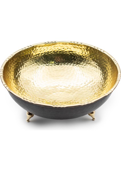 Sarı Bakır Eskitme Gondol (21 cm )
