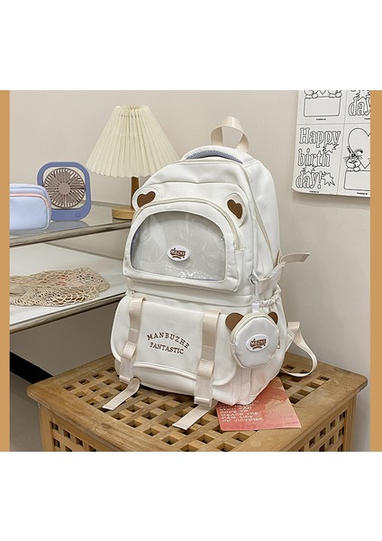 Kadınlar Için Okul Çantaları, Ortaokul Öğrencileri ve Lise Öğrencileri Için Çok Yönlü ve Sevimli Sırt Çantaları, Geniş Kapasiteli, Gösterişli, Trend Sırt Çantaları (Yurt Dışından)