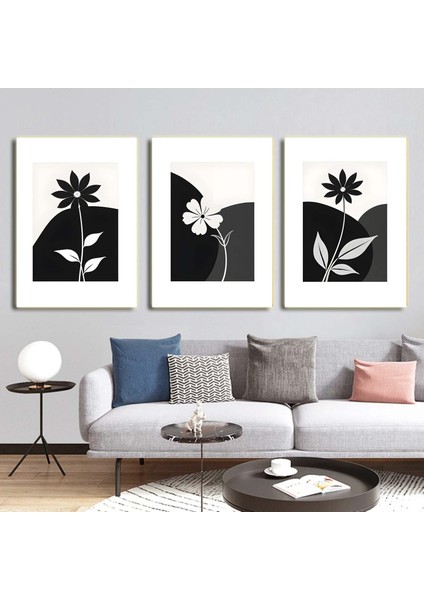 Matisse - Boho - Art Deco - Soyut - Doğa ( 3 Lü Çerçevesiz ) Poster - Afiş - Tablo KR2C01001/