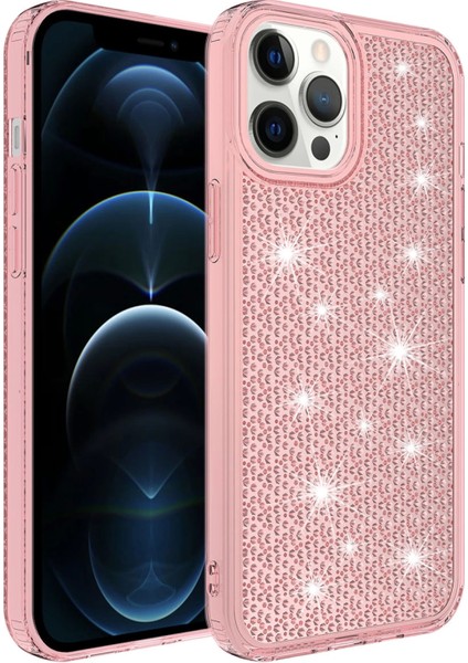 Apple iPhone 12 Pro Max Kılıf Airbagli Parlak Tasarımlı Zore Snow Kapak