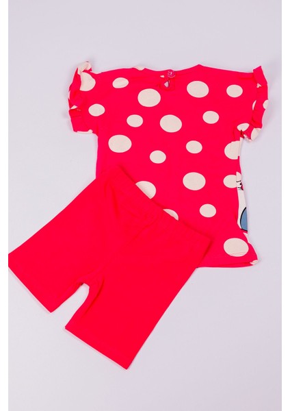Kız Çocuk Şortlu Takım Minnie Mouse Baskılı A75