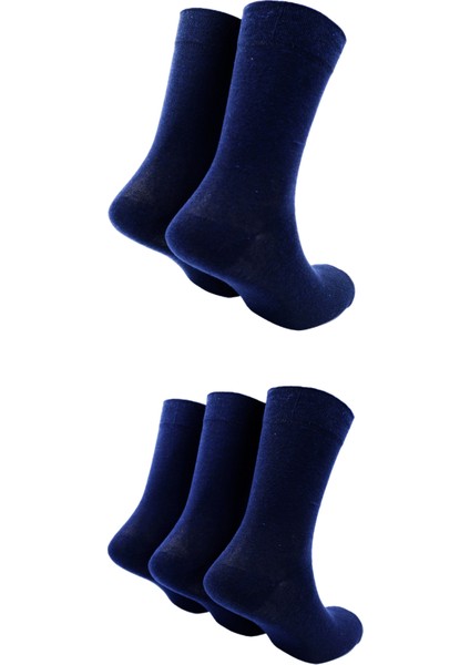 Erkek Geri Dönüştürülmüş Pamuklu Çorap, 5'li Paket (Beden 41-46)