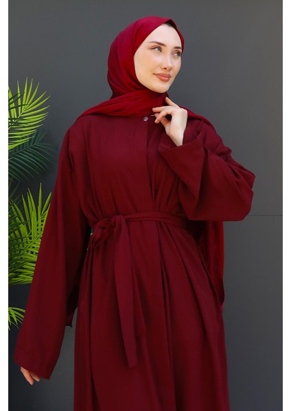 Mercan Tesettür Ferace Bordo indirimleri