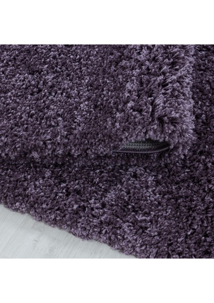 Yuvarlak Soft Shaggy Salon Oturma Mutfak Halısı Yumuşak Yüksek Havlı Düz Mor Lila Renklerde