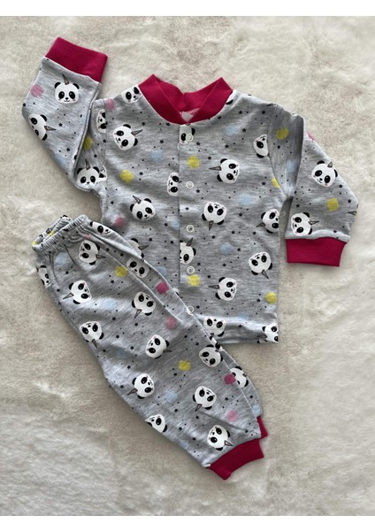 Panda Kafa Pijama Takımı