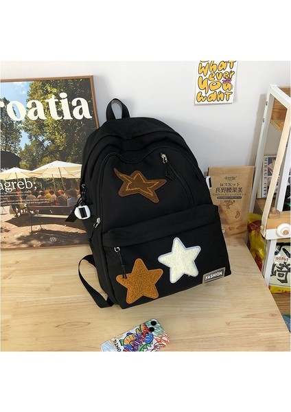 Kadın Lise Öğrencileri, Üniversite Öğrencileri Için Okul Çantaları, Yıldız Sırt Çantaları, Gündelik ve Çok Yönlü Ortaokul Öğrenci Sırt Çantaları (Yurt Dışından)