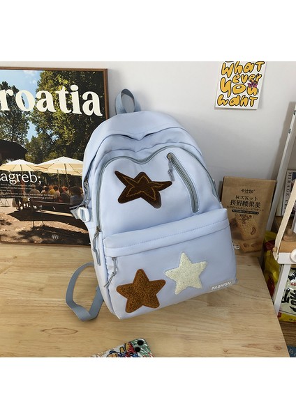 Kadın Lise Öğrencileri, Üniversite Öğrencileri Için Okul Çantaları, Yıldız Sırt Çantaları, Gündelik ve Çok Yönlü Ortaokul Öğrenci Sırt Çantaları (Yurt Dışından)