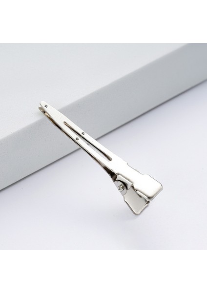 White-3.5cm 20 Adet Metal Gümüş Dikişsiz Ördek Gagası Klip Firkete Hiçbir Kırışık Sabit Saç Klip Profesyonel Salon Bayanlar Kıvırmak Klipler Şekillendirici Araçları (Yurt Dışından) fırsatları