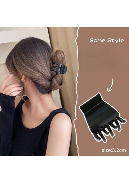 Siyah 3.5 cm Saç Pençe Klipler Kalın Saçlar Için Plastik Yengeç At Kuyruğu Tutucu Kadınlar Için Yaz Şapkalar Barrette Salon Saç Şekillendirici Araçları 2022 Yeni (Yurt Dışından)