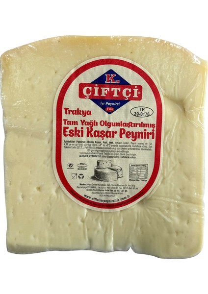 Trakya Eski Koyun Kaşar Peyniri (400-500 Gram)