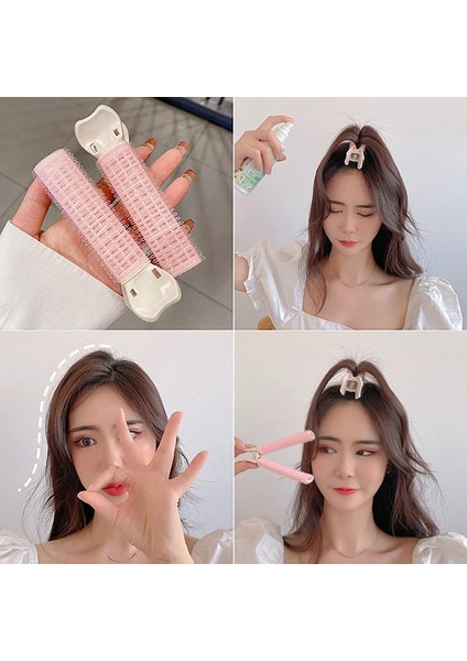 Mavi 2 Adet 1/2/4 Adet Saç Kabarık Klip Tepegöz Patlama Klip Headdress Saç Tokası Sabit Firkete Pedi Alın Saç Üst Şekillendirme (Yurt Dışından)