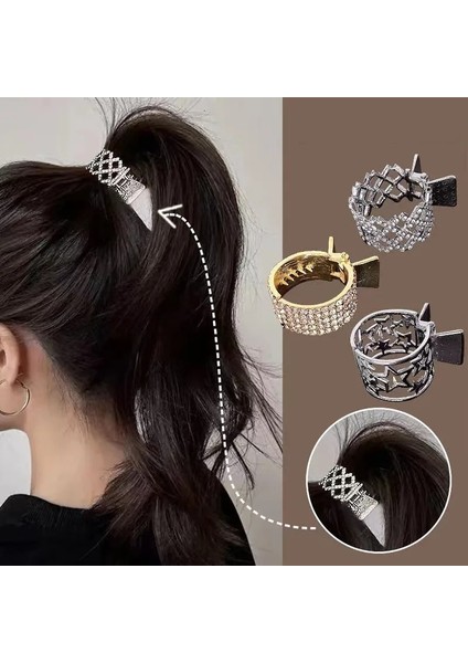 No.1 Moda Zirkon Inci Metal Saç Pençe Yüksek At Kuyruğu Tutucu Kadın Kızlar Için 2023 Yeni Moda Kore Lüks Saç Tokası Aksesuarları (Yurt Dışından) modelleri