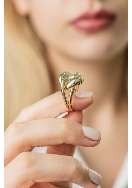 Altın Örgü Tasarım Yüzük - 14 Ayar, 4,35 Gram