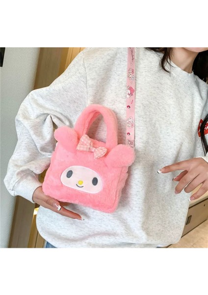 Cinnamoroll Kuromi My Melody Y2K Sanrio Peluş El Omuz Askılı Ayarlı Çanta Hediye