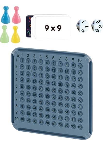 9x9 Çarpım Tablosu Çarpım Blokları Çocuklar Için Hediyeleri Mavi (Yurt Dışından)