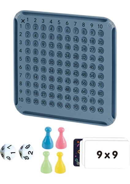9x9 Çarpım Tablosu Çarpım Blokları Çocuklar Için Hediyeleri Mavi (Yurt Dışından)