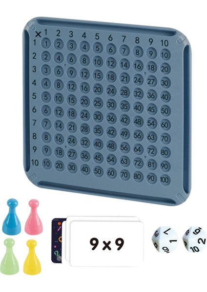 9x9 Çarpım Tablosu Çarpım Blokları Çocuklar Için Hediyeleri Mavi (Yurt Dışından)