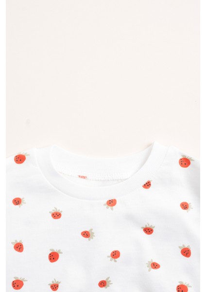 Kız Erkek Bebek Çocuk Uzun Kollu Baskılı Pijama Takımı
