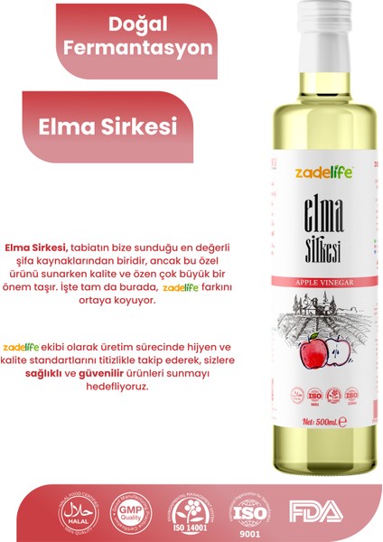 Elma Sirkesi Net 500 ml modelleri