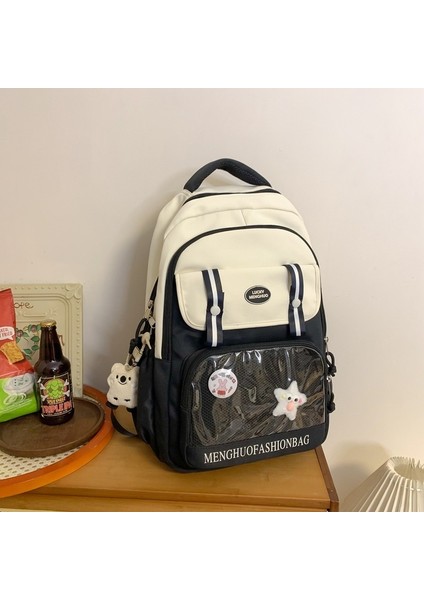 Okul Çantası, Ortaokul Kızının Hafif Sırt Çantası, Orijinal Niş Şeffaf Tasarım, Üniversite Öğrencisinin Hafif Sırt Çantası (Yurt Dışından)