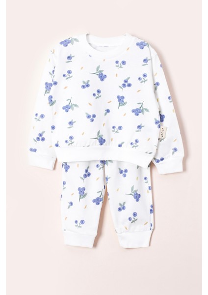 Kız Erkek Bebek Çocuk Uzun Kollu Baskılı Pijama Takımı