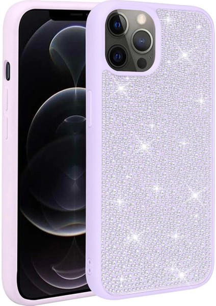 Apple iPhone 14 Pro Kılıf Parlak Taşlı Tasarım Zore Ston Kapak