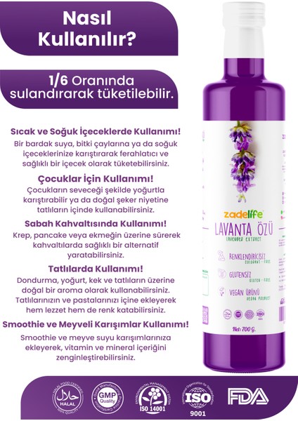 Lavanta Özü Net 700 gr