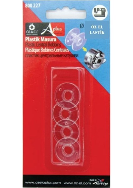 Plastik Ev Tipi Mini Masura ve Makara, Çok Amaçlı Masura, 4 Adet 800 227