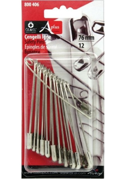 Çengelli İğne Seti 76 mm 12 Adet 800 406