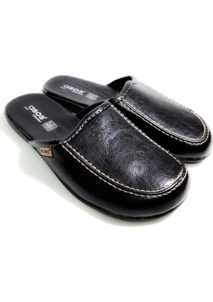 Erkek Siyah Ev Damat Bohça Çeyiz Terliği