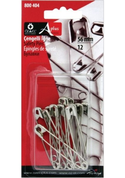 Çengelli İğne Seti 56 mm 12 Adet 800 404