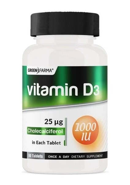 Vitamin D3 1000 IU 90 Tablet