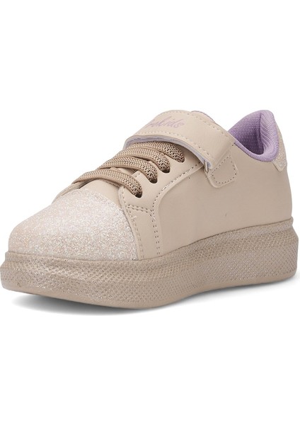 Günlük Kız Çocuk Sneaker Püskül Detaylı Oval Simli Burun Lastik Bağcıklı Cırtlı Spor Ayakkabı 3740 fiyatları