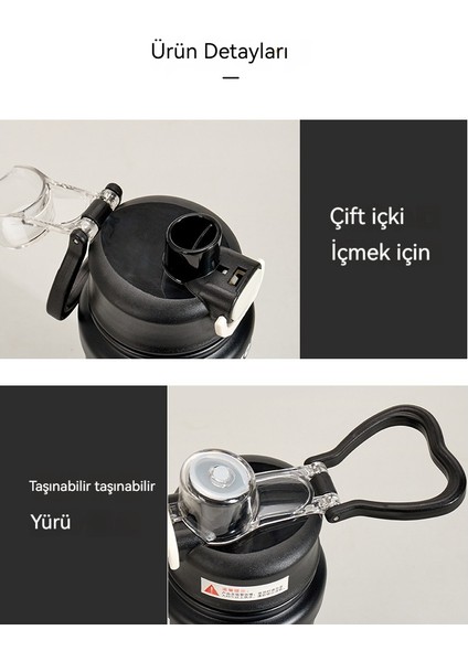 Kış Öğrencileri Için Büyük Kapasiteli Termos Bardak Açık Spor Fitness Su Şişesi (Yurt Dışından) fırsatları