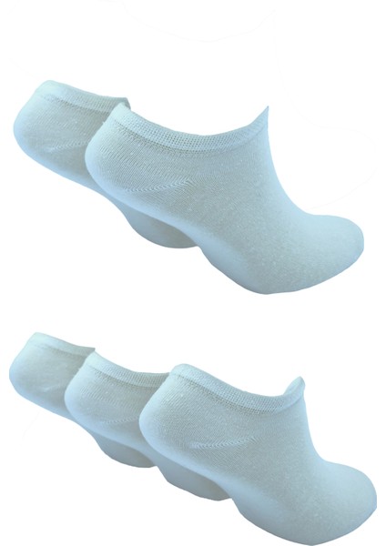 Erkek Geri Dönüştürülmüş Pamuklu Patik Çorap, 5'li Paket (Beden 41-46), Antrenman Çorabı
