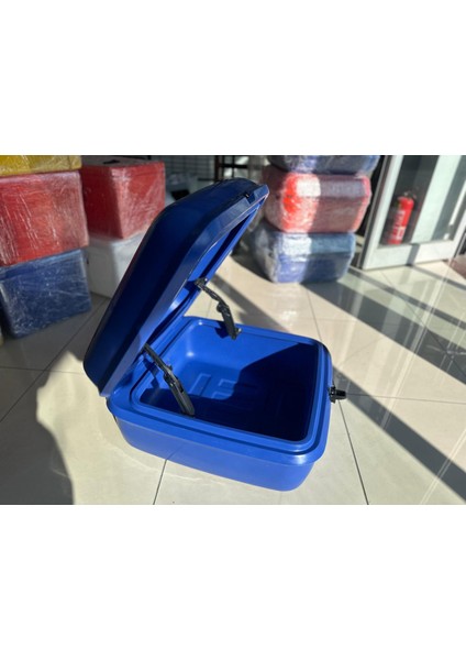 Motosiklet Servis Kurye Çantası Midi Box Mavi 110 Litre