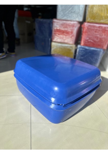 Motosiklet Servis Kurye Çantası Midi Box Mavi 110 Litre