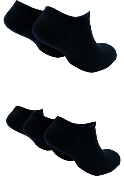 Erkek Geri Dönüştürülmüş Pamuklu Patik Çorap, 5'li Paket (Beden 41-46), Antrenman Çorabı