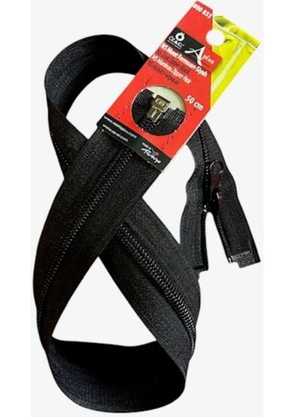 Siyah Mont Fermuarı 50 cm 800 833