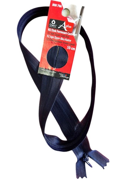 Lacivert 50 cm Etek Fermuarı Görünmez Fermuar 800 706