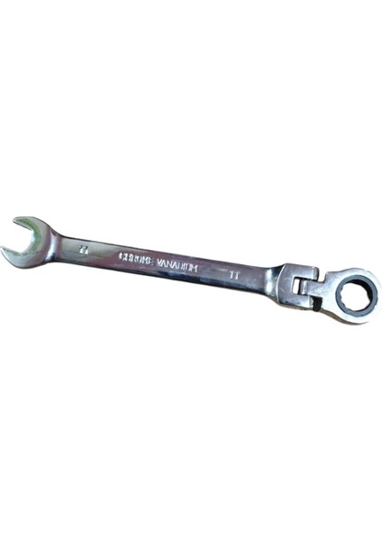 Mafsallı Cırcır Kombine Anahtar 11 mm Chrome Vanadıum