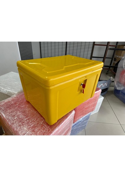 Motosiklet Pizza Servis Çantası Sarı 90 Litre Köşeli fırsatları