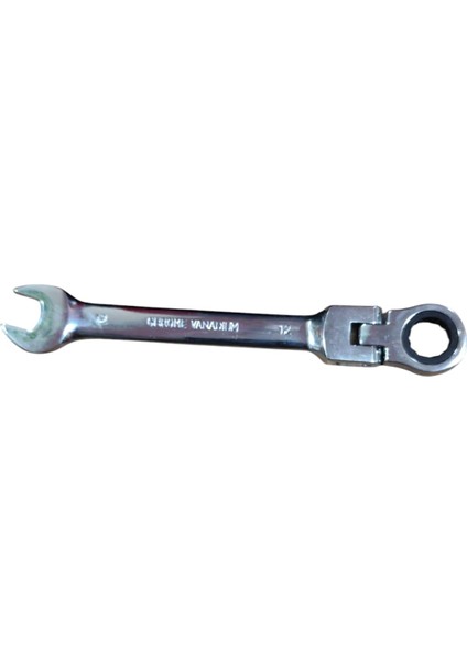 Mafsallı Cırcır Kombine Anahtar 12 mm Chrome Vanadıum