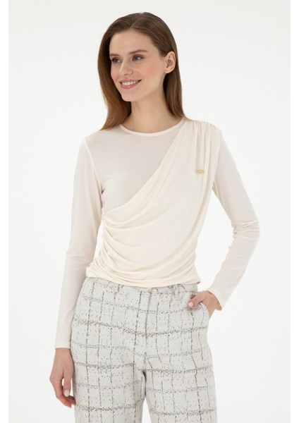 Kadın Krem Sweatshirt 50291561-VR071