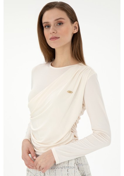 Kadın Krem Sweatshirt 50291561-VR071 modelleri