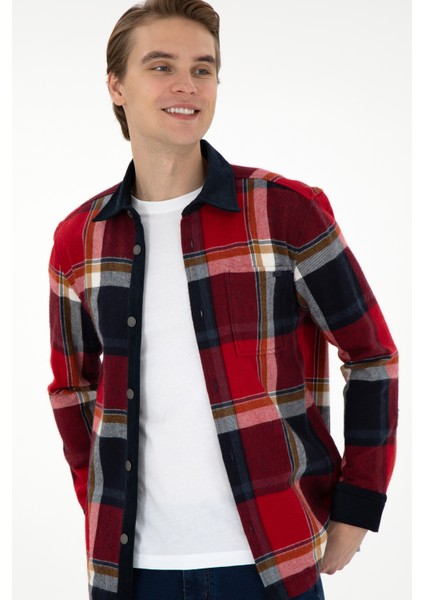 Erkek Kırmızı Gömlek Desenli 50291252-VR030 modelleri