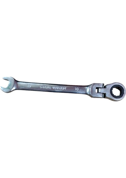 Mafsallı Cırcır Kombine Anahtar 10 mm Chrome Vanadıum